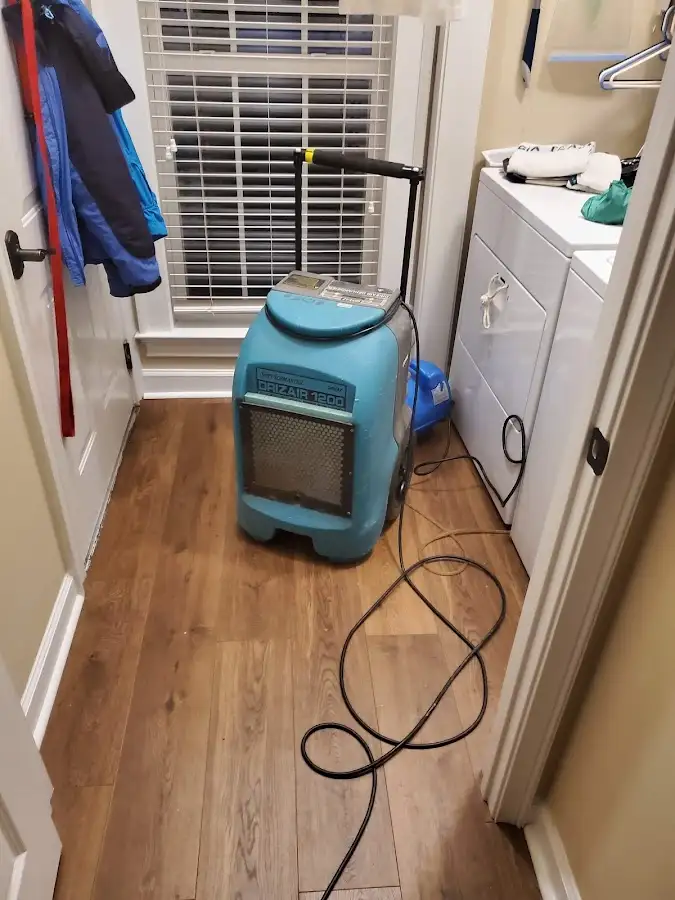 Commercial dehumidifier deployed for Flood Damage Cleanup in Security-Widefield